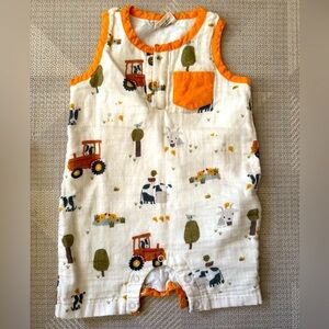 Charming Farm Print Kids Romper 12-18 months